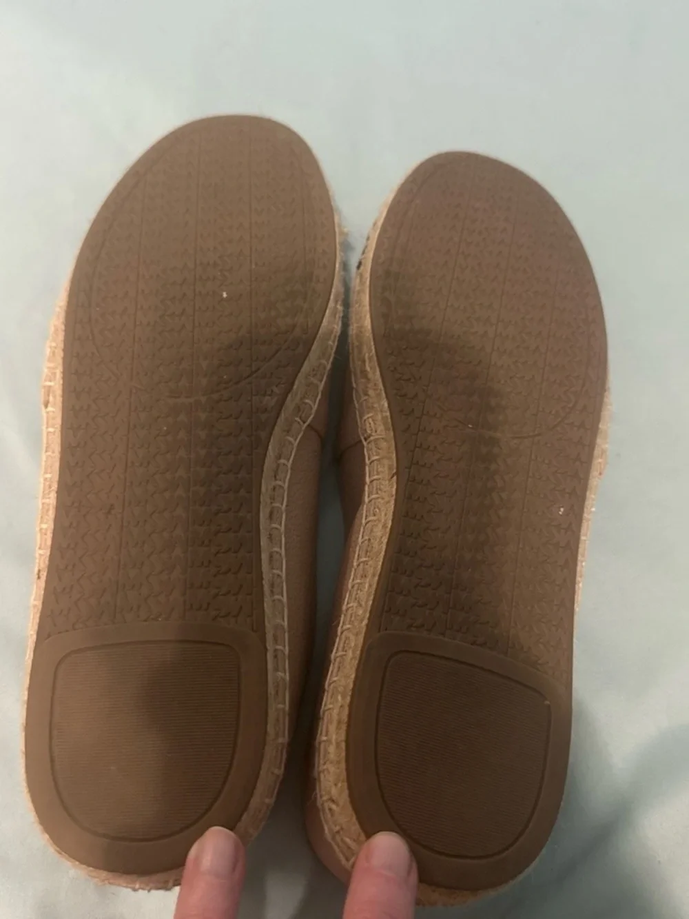 Michael Kors Pink and Black Leather Espadrille Flats with Gold MK Accent